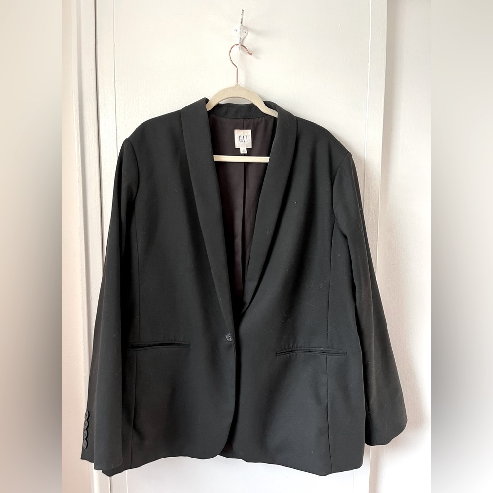Professional Longline Black Blazer from Gap, size 20